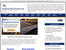 Tablet Screenshot of newmexicodriverslicense.org